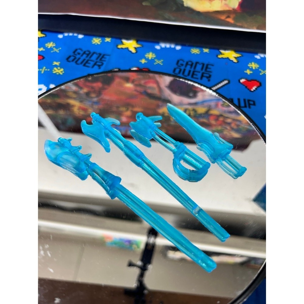 Set of ko motu weapons glow in the dark!